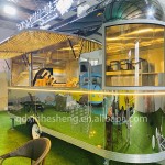 Fiberglass Trailer Supplier - Fully Enclosed Beverage Trailer Full Kitchen