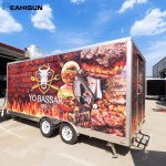 Mobile Ice Trailer Manufacturer - 17ft DOT Restaurant Truck Pizza Trailer
