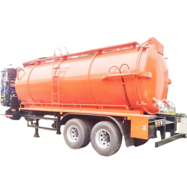 Sewage Trailer Factory - Custom 18 M3 Vacuum Fecal Tank