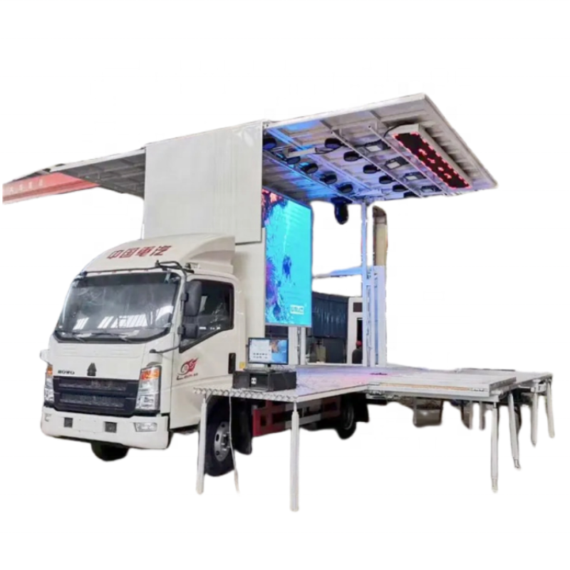 Mobile Stage Factory - Custom HOWO 4x2 Concert Stage Truck