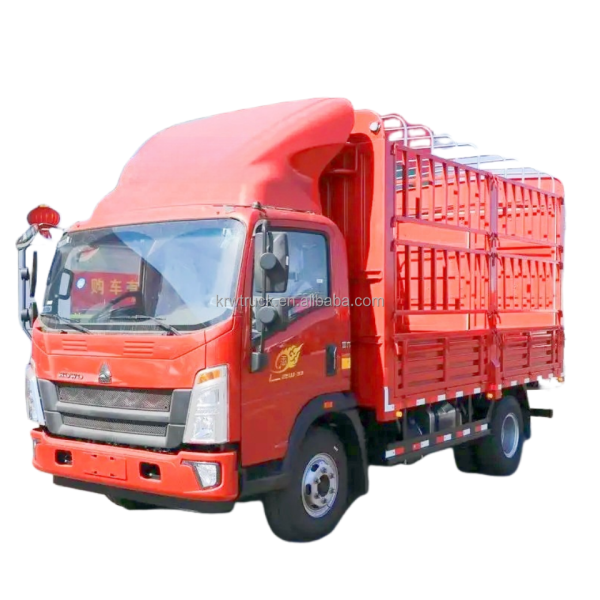 Cargo Truck Factory - Custom HOWO 4x2 5 Ton Fence Truck