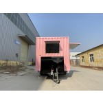 Mobile Cart Manufacturer - Custom Big Wheel Crepe Cart with Cooking Equipment