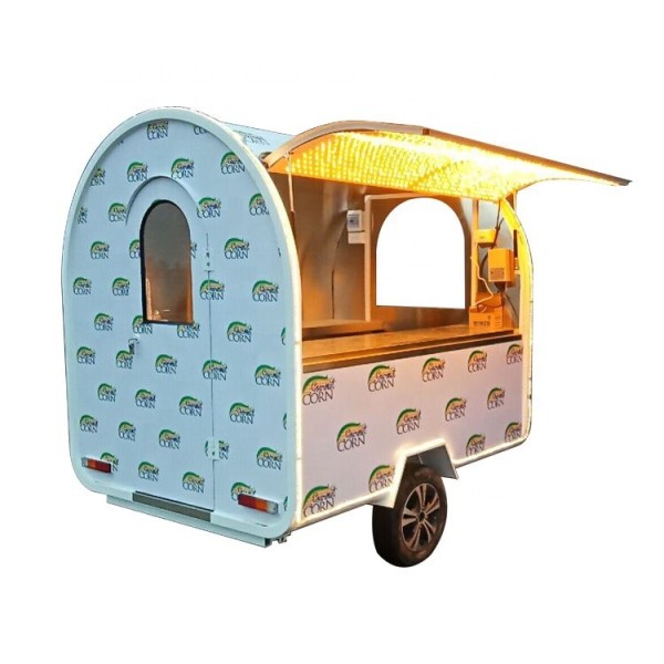 Ice Cream Cart Manufacturer - 2024 Europe Juice Ice Cream Cart with Snack