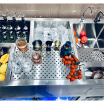 Automatic Bar Manufacturer - Mobile Cocktail Station with Counter Fridge