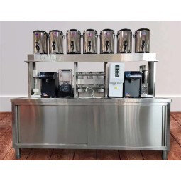 Bubble Tea Bar Factory - High Quality Stainless Steel Milk Tea Service Counter