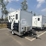 Restroom Trailer Manufacturer - Brand New Portable Toilet on Wheels