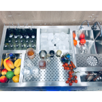 Automatic Bar Manufacturer - Mobile Cocktail Station with Counter Fridge