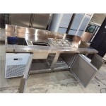 Water Bar Counter Factory - Custom Stainless Steel Bubble Tea Work Table