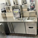 Milk Tea Counter Supplier - 2024 Customized Length Bubble Tea Work Table