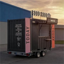 Mobile Cart Manufacturer - Custom Big Wheel Crepe Cart with Cooking Equipment