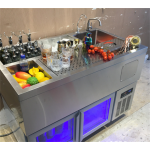 Automatic Bar Manufacturer - Mobile Cocktail Station with Counter Fridge