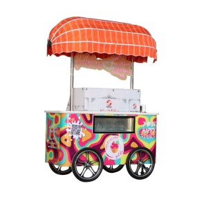 Ice Cream Cart Supplier - Summer Popular Gelato Cart Europe Standard