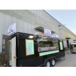 Food Truck Supplier - Luxury 2 Axles 4 Wheels Mobile Fast Food Truck