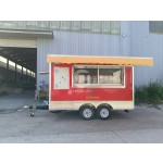 Food Trailer Manufacturer - Factory 11ft Width Deep Fryer Snack Trailer Dubai