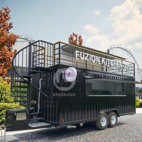 Food Trailer Factory - Concession Customized Double Decker Coffee Trailer