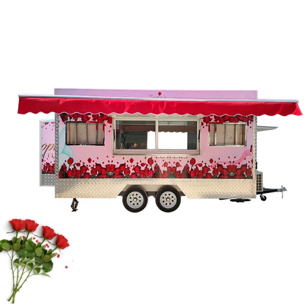 Food Trailer Factory - Custom Burger Bakery Outdoor Trailer with Kitchen
