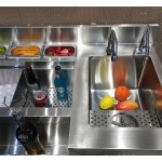 Bar Table Supplier - Easy Set Up Stainless Bar Prep Table Mixing Station