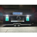Food Truck Supplier - Luxury 2 Axles 4 Wheels Mobile Fast Food Truck