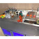 Automatic Bar Manufacturer - Mobile Cocktail Station with Counter Fridge