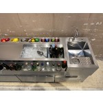 Cocktail Station Manufacturer - Newest Stainless Steel Bartender Serving Counter