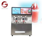 Ice Cream Machine Supplier - Latest Double Ice Cream Slush Dispenser Machine