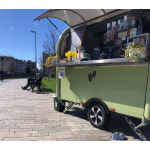 Food Truck Supplier - Retro Towable Food Truck Fully Equipped Coffee Kitchen