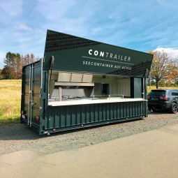 Container Kiosk Supplier - Modular Prefab Drive-through Food Kiosk Booth