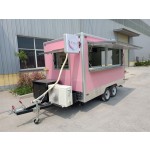 Food Trailer Manufacturer - Factory 11ft Width Deep Fryer Snack Trailer Dubai