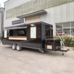 Food Truck Supplier - Luxury 2 Axles 4 Wheels Mobile Fast Food Truck