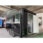 Food Truck Manufacturer - US Standard 4M Black Fast Food Truck with Snack