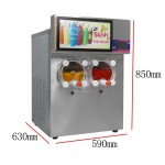 Ice Cream Machine Supplier - Latest Double Ice Cream Slush Dispenser Machine