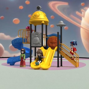 Amusement Equipment Factory - Theme Kids Recreation Steel Plastic Slide
