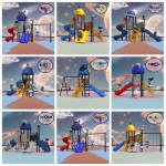 Amusement Park Slide Supplier - Commercial Preschool Steel Plastic Slide