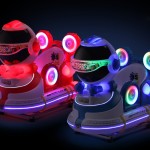 Coin Operated Ride Supplier - Space Theme Swing Game Rocking Car