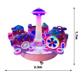 Carousel Manufacturer - 3 Seat Revolving Music Playground Equipment
