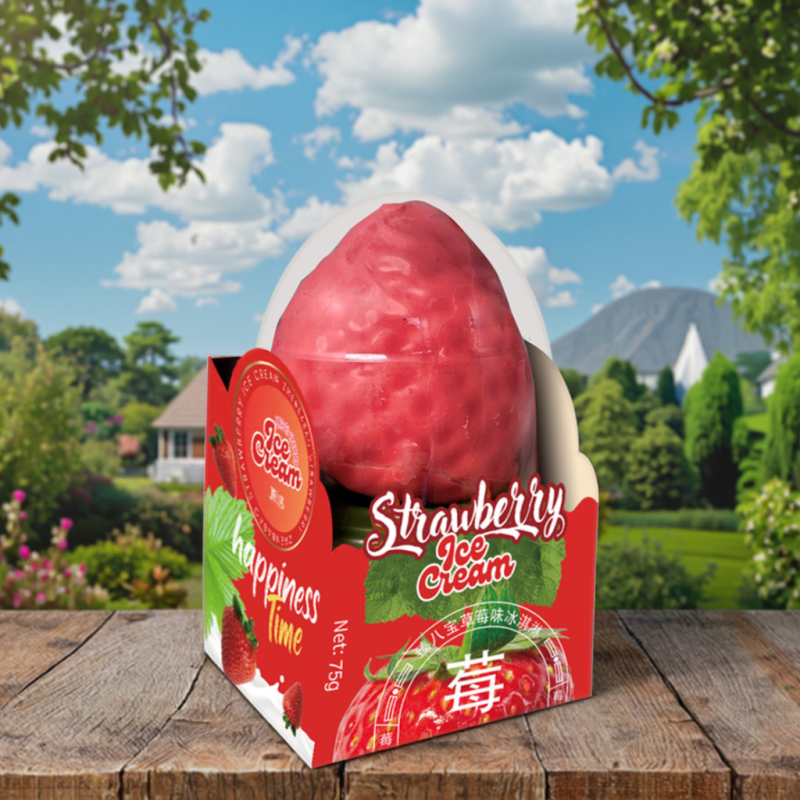 Best-selling Models of Fruit Ice Cream Peach mango Strawberry Raspberry Apricot Professional Customized 3DPackaging Ice Cream