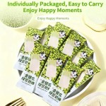 Jasmine and Mung Bean Snow Cone Popsicle, Milk Candy bar Shaped, Rich Milk Flavor