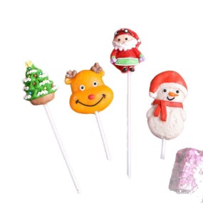 Creative Christmas Tree-Shaped Hard Candy 12g Snowman Elk Design Made with Sugar Packaged in a Bag Elegant Filling Decoration