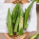 Wholesale Vacuum Fried Dried Vegetables Okra Chips Healthy Organic Snacks