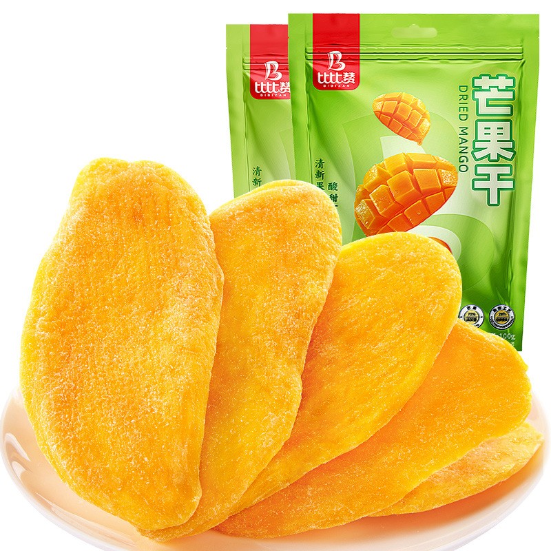 Bibi Zan Office Snacks Internet Famous Sweet Dried Mango Soft Candied Fruit Jerky in Bag Satisfying Cravings