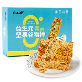 Dietary Fiber Nut Fruit Cereal Bars Biotin Add Meal Replacement Cereal Bars Satiety Foods