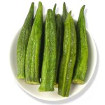 Wholesale Vacuum Fried Dried Vegetables Okra Chips Healthy Organic Snacks