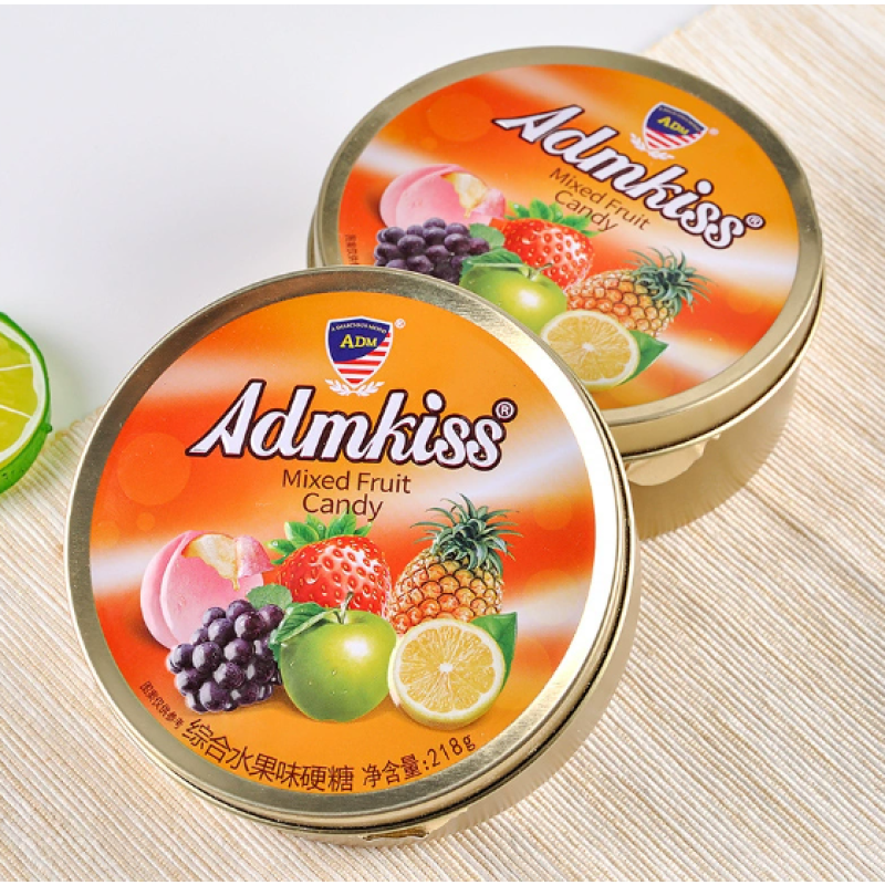 Mixed Fruit Flavored Hard Candies, Tins of Wedding Favors, Gift Boxes, Snacks for Relaxation, Gifts for Girls, Small Treats