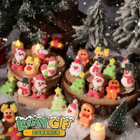 Christmas Cotton Candy Fruity Santa Claus Gummies Cute Internet Celebrity Gift Internet Celebrity for Christmas Eve Decorations