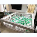 Trampoline Supplier - Popular Round Trampoline with Nets Indoor