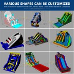 Water Slide Supplier - Hot Sale Dual Lane Inflatable Pool Water Slide