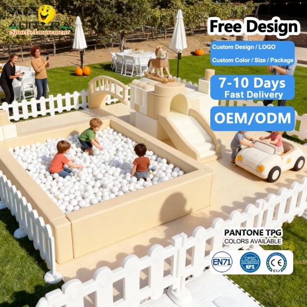 Soft Play Equipment Factory - Toddler Ball Pit Slide Pyramid Climbing