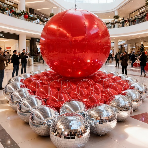 Inflatable Globe Supplier - Gold Large Mirror Sphere Air Sealed