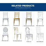 Chiavari Chair Manufacturer - Crystal Clear Plastic Resin Acrylic