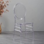 Ghost Chair Factory - Transparent Round Back Crystal Clear Chair